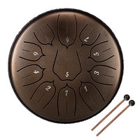 Tambours à main de tambour de langue en acier de 6 pouces à 11 tons avec instruments de musique à percussion de baguettes
