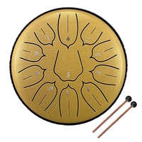 Tambours à main de tambour de langue en acier de 6 pouces à 11 tons avec instruments de musique à percussion de baguettes