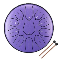Tambours à main de tambour de langue en acier de 6 pouces à 11 tons avec instruments de musique à percussion de baguettes