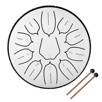 Tambours à main de tambour de langue en acier de 6 pouces à 11 tons avec instruments de musique à percussion de baguettes