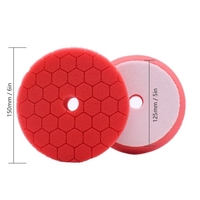Tampons de polissage de polissage 5 pièces 6 pouces tampons de polissage éponge de grande taille Kit de tampons éponge de polissage en mousse de voiture pour polisseuse de tampon de voiture Compounding Polissage Cirage