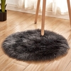 Tapis artificiel de tapis de plancher de laine de tapis moelleux ronds moelleux moelleux