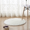 Tapis artificiel de tapis de plancher de laine de tapis moelleux ronds moelleux moelleux