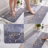 Tapis de bain marbré 16 x 24 pouces tapis de sol doux antidérapant absorbant l