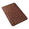 Tapis de bain pavé en relief doux en mousse à mémoire de forme tapis de sol antidérapant absorbant l