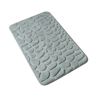 Tapis de bain pavé en relief doux en mousse à mémoire de forme tapis de sol antidérapant absorbant l
