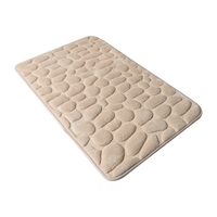 Tapis de bain pavé en relief doux en mousse à mémoire de forme tapis de sol antidérapant absorbant l