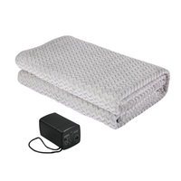 Tapis de couverture électrique pour voiture en flanelle épaissie de 150 * 100 cm