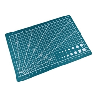 Tapis de découpe A5 planche à découper simple face tampon de coupe outil de bricolage avec lignes de grille claires Angles pour projets d