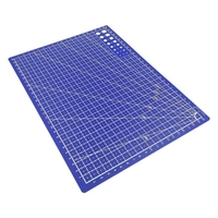 Tapis de découpe A5 planche à découper simple face tampon de coupe outil de bricolage avec lignes de grille claires Angles pour projets d