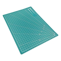 Tapis de découpe A5 planche à découper simple face tampon de coupe outil de bricolage avec lignes de grille claires Angles pour projets d