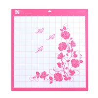 Tapis de découpe de remplacement Tapis adhésif à prise standard de 12 pouces par 12 pouces de zone de coupe avec grille de mesure pour machine de traceur de découpe Silhouette Cameo