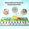 Tapis de musique de clavier tapis de jeu tapis musical éducatif enfants tapis de piano tapis de bébé rampant pour enfants tout-petits