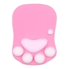 Tapis de poignet de souris en silicone Griffe de chat mignon Tapis de souris en silicone Tapis de souris antidérapant Mouvement fluide Positionnement précis Rose Rouge