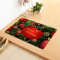 Tapis de sol de style de Noël tapis tapis tapis anti-dérapant joyeux Noël décoration de la maison paillasson