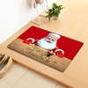 Tapis de sol de style de Noël tapis tapis tapis anti-dérapant joyeux Noël décoration de la maison paillasson