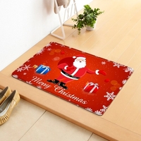 Tapis de sol de style de Noël tapis tapis tapis anti-dérapant joyeux Noël décoration de la maison paillasson