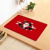 Tapis de sol de style de Noël tapis tapis tapis anti-dérapant joyeux Noël décoration de la maison paillasson