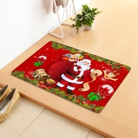 Tapis de sol de style de Noël tapis tapis tapis anti-dérapant joyeux Noël décoration de la maison paillasson