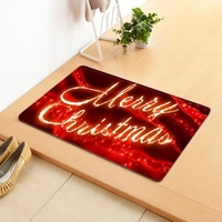 Tapis de sol de style de Noël tapis tapis tapis anti-dérapant joyeux Noël décoration de la maison paillasson