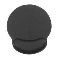 Tapis de souris de jeu de bureau antidérapant avec repose-poignet en mousse à mémoire de forme mouvement fluide positionnement précis pour ordinateur portable rose