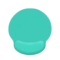 Tapis de souris de jeu de bureau antidérapant avec repose-poignet en mousse à mémoire de forme mouvement fluide positionnement précis pour ordinateur portable rose