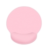 Tapis de souris de jeu de bureau antidérapant avec repose-poignet en mousse à mémoire de forme mouvement fluide positionnement précis pour ordinateur portable rose