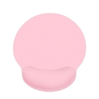 Tapis de souris de jeu de bureau antidérapant avec repose-poignet en mousse à mémoire de forme mouvement fluide positionnement précis pour ordinateur portable rose