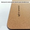 Tapis de souris en liège naturel Texture tapis de bureau étanche à la poussière grande taille tapis de souris d