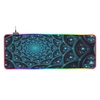 Tapis de souris lumineux rvb coloré tapis de souris rétro-éclairage rvb réglable tapis de souris de jeu en caoutchouc antidérapant bleu et orange 800*300*4mm