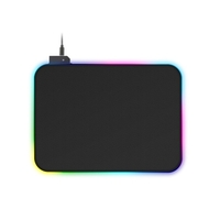 Tapis de souris lumineux RVB coloré Tapis de souris rétroéclairé RVB Modes de luminescence réglables Tapis de souris antidérapant 350 * 250 * 4mm