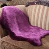 Tapis en laine imitation brillante lavable très doux