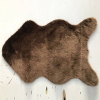 Tapis en laine imitation brillante lavable très doux