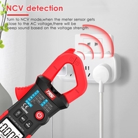 TASI TA8315E multimètre numérique à pince multimètre testeur professionnel véritable multimètre RMS Mini testeur multifonctionnel OHM NCV DC / AC voltmètre