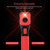 TASI Thermomètre infrarouge IR sans contact Testeur de température portable numérique Pyromètre 12: 1 Écran LCD couleur avec rétro-éclairage Fahrenheit centigrades -50 ～ 480 ℃ (-58 ～ 896 ℉)