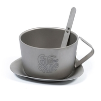 Tasse à café en titane à double paroi ultra légère de 200 ml