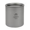 Tasse en titane 350ml avec couvercle tasse d