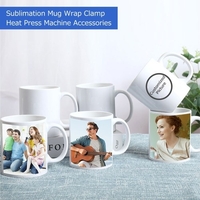 Tasse Wrap Clamp Silicone et fer Sublimation Tasse Tasse Clamp Tasse DIY Cylindrique Chauffe Tasse Presse À Chaleur Sublimation Machine Accessoires
