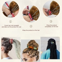 Tâchoire en spirale Tâchoire à cheveux Tâchoire accessoire à cheveux pliable avec bande de poil de sac de rangement pour femmes Hommes
