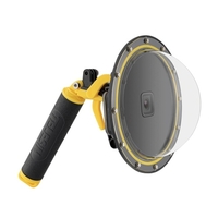 TELESIN 7 pouces Action Camera Dome Port 30m Étanche Housse de protection pour boîtier de plongée