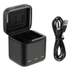 TELESIN GP-BCG-901 Batterie USB 3 canaux Chargeur rapide Batteries Étui de transport