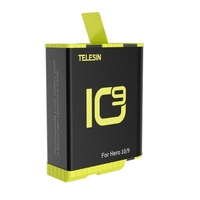 TELESIN GP-BTR-901-B caméra de sport batterie 1750mAh grande capacité entièrement décodé remplacement pour GoPro Hero 10/9