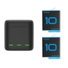 TELESIN multi-fonction 3-way chargeur de batterie stockage boîte de charge avec 2 batteries pour GoPro Hero 10 9