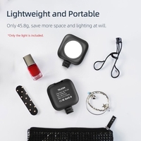 TELESIN TE-BGD-001 Portable Mini LED Photographie Lumière 36PCS Perles de Lumière Température de Couleur 5000K 120° Angle d