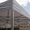 Tente Pliante Série PRO Structure en Aluminium 50mm + 4 Côtés Bâche en PVC 520g/m² 3x2m pour les Besoins des Professionnels ou Utilisation"idienne Blanc