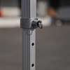 Tente Pliante Série PRO Structure en Aluminium 50mm Bâche en PVC 520g/m² 2x3m pour les Besoins des Professionnels ou Utilisation"idienne Rouge
