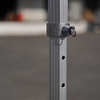 Tente Pliante Série PRO Structure en Aluminium 50mm Bâche en PVC 520g/m² 3x3m pour les Besoins des Professionnels ou Utilisation"idienne Jaune
