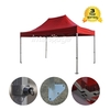 Tente Pliante Série PRO Structure en Aluminium 50mm Bâche en PVC 520g/m² 3x4.5m pour les Besoins des Professionnels ou Utilisation"idienne Rouge
