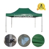 Tente Pliante Série PRO Structure en Aluminium 50mm Bâche en PVC 520g/m² 3x4.5m pour les Besoins des Professionnels ou Utilisation"idienne Vert