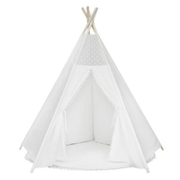 Tente tipi pour enfants tentes de jeu pliables pour enfants pour filles et garçons 100% coton toile Playhouse jouets pour fille et enfant intérieur et extérieur